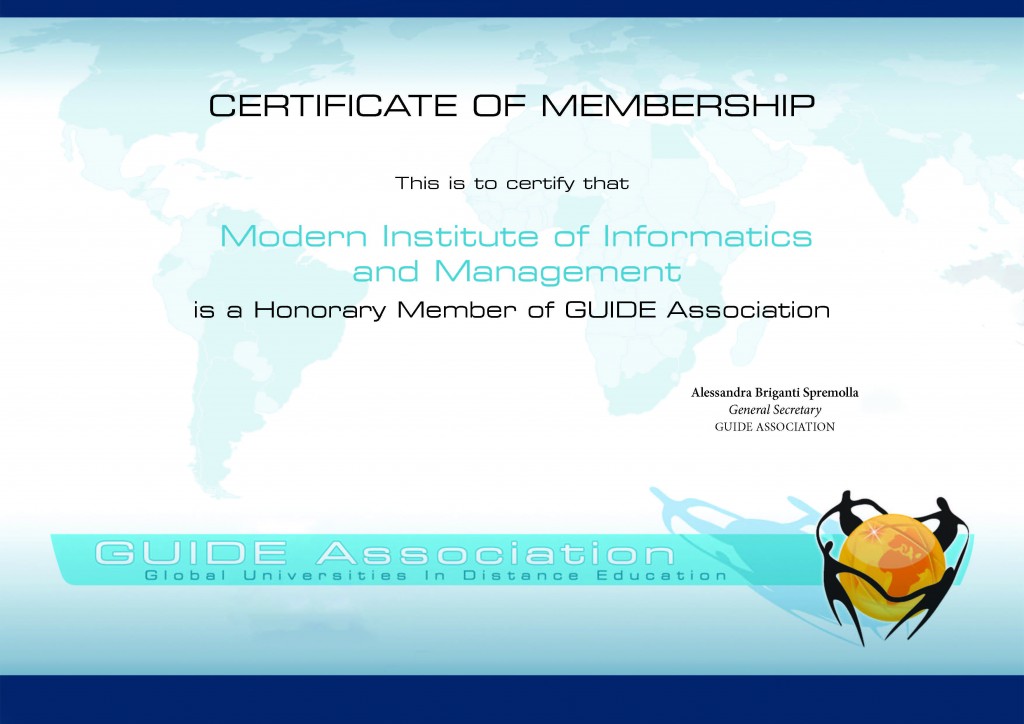 Membership Certificate Guide Association