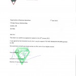 OBE Letter of Confirmation